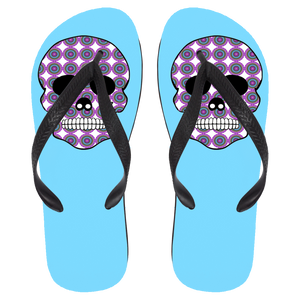 Skull 2 Flip Flops - Large