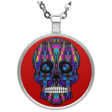 Load image into Gallery viewer, Skull 3 Circle Necklace