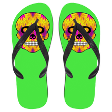 Load image into Gallery viewer, Skull 7 Flip Flops - Large