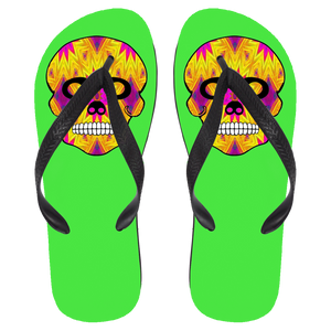 Skull 7 Flip Flops - Large