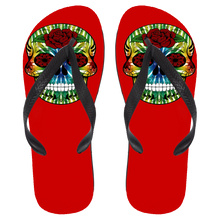 Load image into Gallery viewer, Skull 13 Flip Flops - Large