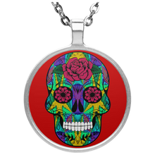 Load image into Gallery viewer, Skull 12 Circle Necklace