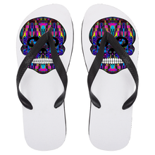 Load image into Gallery viewer, Skull 3 Flip Flops - Large