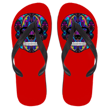 Load image into Gallery viewer, Skull 4 Flip Flops - Large