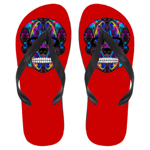 Skull 4 Flip Flops - Large