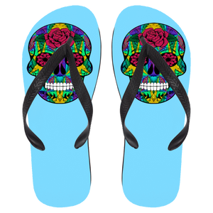 Skull 12 Flip Flops - Large