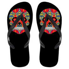 Load image into Gallery viewer, Skull 8 Flip Flops - Large