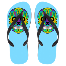 Load image into Gallery viewer, Skull 9 Flip Flops - Large