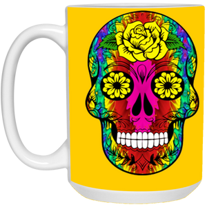 skull 11 15 oz. White Mug