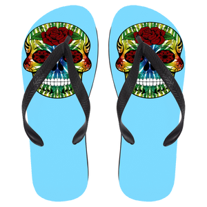 Skull 13 Flip Flops - Large