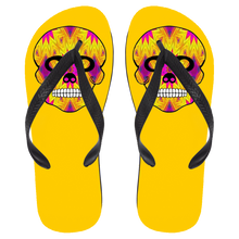 Load image into Gallery viewer, Skull 7 Flip Flops - Large