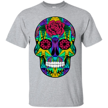 Load image into Gallery viewer, Day of The Dead Skull 12 Gildan Ultra Cotton T-Shirt