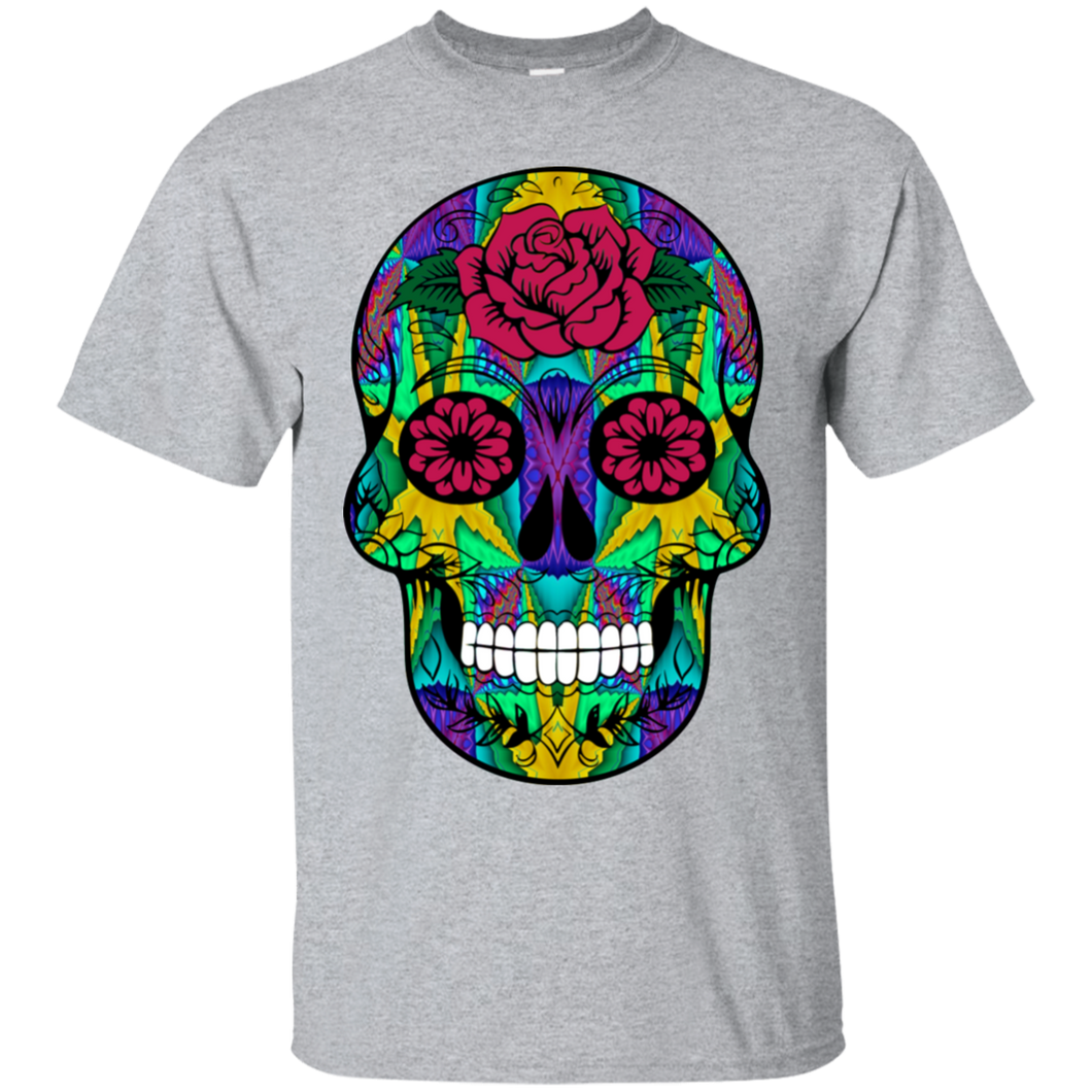 Day of The Dead Skull 12 Gildan Ultra Cotton T-Shirt