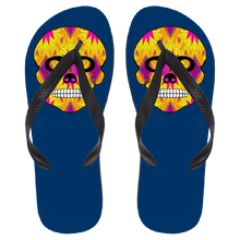 Load image into Gallery viewer, Skull 7 Flip Flops - Large