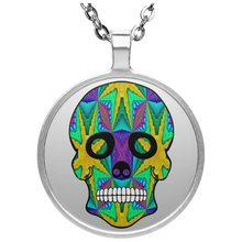 Load image into Gallery viewer, Skull 9 Circle Necklace