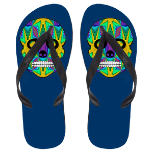 Skull 9 Flip Flops - Large