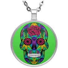 Load image into Gallery viewer, Skull 12 Circle Necklace