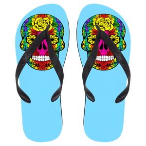 Skull 11 Flip Flops - Large