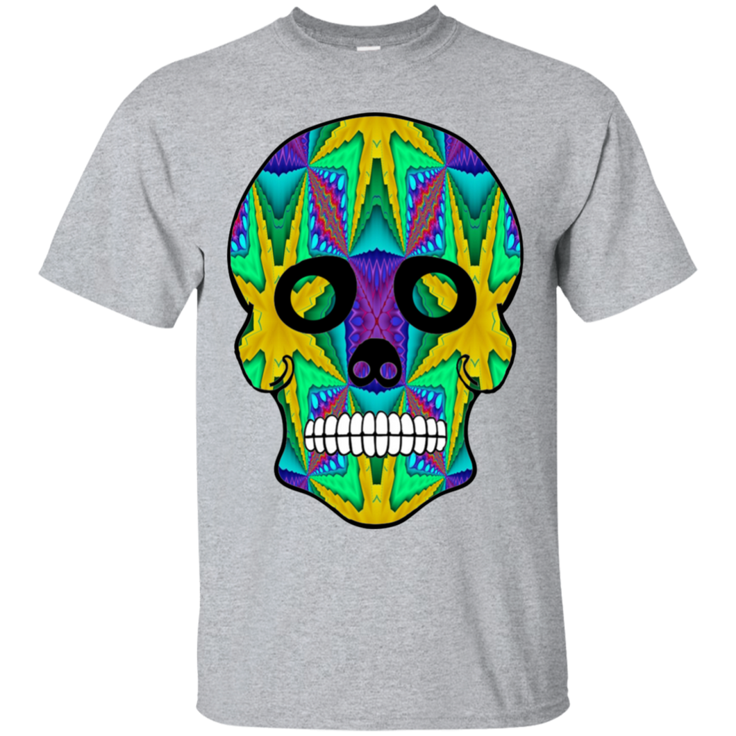 Day of The Dead Skull 9 Gildan Ultra Cotton T-Shirt