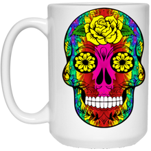 Load image into Gallery viewer, skull 11 15 oz. White Mug
