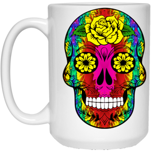 skull 11 15 oz. White Mug