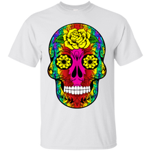 Load image into Gallery viewer, Day of The Dead Skull 11 Gildan Ultra Cotton T-Shirt