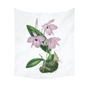 Laelia Accumalata Cotton Linen Wall Tapestry 51"x 60"