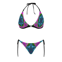 Load image into Gallery viewer, pattern 304 Buckle Front Halter Bikini Swimsuit (Model S08)