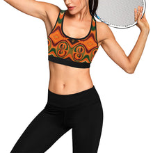 Load image into Gallery viewer, Kente 2 Women&#39;s All Over Print Sports Bra (Model T52)