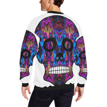 Load image into Gallery viewer, skull 5 Men&#39;s Oversized Fleece Crew Sweatshirt/Large Size(Model H18)