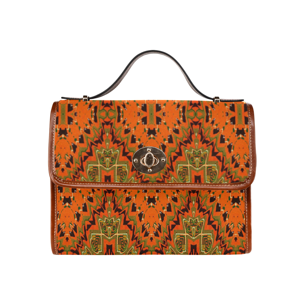 Kente 9 Waterproof Canvas Bag/All Over Print (Model 1641)