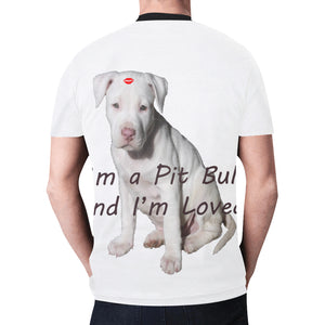 I'm a Pit Bull 2 New All Over Print T-shirt for Men/Large Size (Model T45)