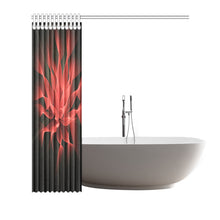 Load image into Gallery viewer, floral fract 2 red Shower Curtain 72"x72"