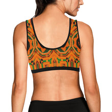 Load image into Gallery viewer, Kente 1 Women&#39;s All Over Print Sports Bra (Model T52)