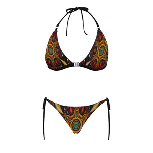 501 Buckle Front Halter Bikini Swimsuit (Model S08)