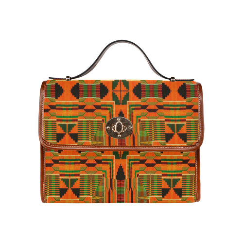 Kente 3 Waterproof Canvas Bag/All Over Print (Model 1641)