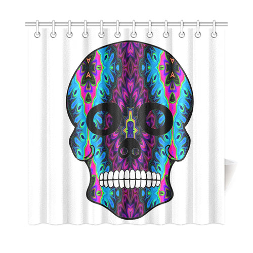 skull 6 Shower Curtain 72