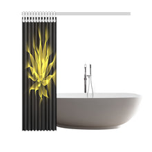 Load image into Gallery viewer, floral fract 2 yellow Shower Curtain 69"x70"