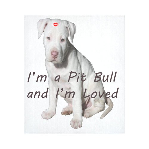 I'm a Pit Bull 2 Cotton Linen Wall Tapestry 51