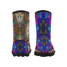 Load image into Gallery viewer, fractal 50 aa Custom High Top Kid&#39;s Snow Boots (Model 050)