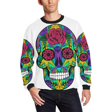 Load image into Gallery viewer, skull 12 Men&#39;s Oversized Fleece Crew Sweatshirt/Large Size(Model H18)