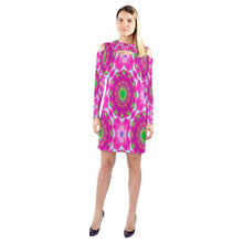 Load image into Gallery viewer, pattern 305 Cold Shoulder Long Sleeve Dress (Model D37)
