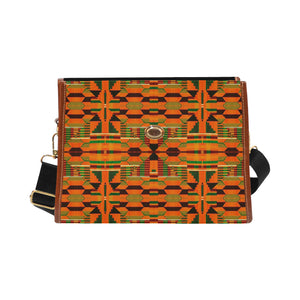 Kente 5 Waterproof Canvas Bag/All Over Print (Model 1641)