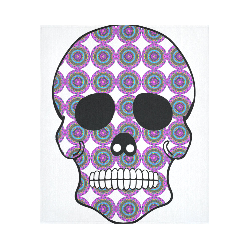 skull 2 Cotton Linen Wall Tapestry 51