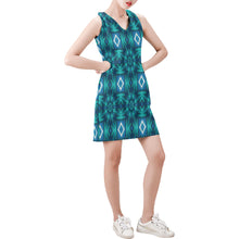 Load image into Gallery viewer, pattern 300 Sleeveless V Neck Dress (Model D55)