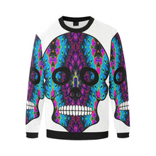 Load image into Gallery viewer, skull 6 Men&#39;s Oversized Fleece Crew Sweatshirt/Large Size(Model H18)