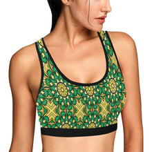 Load image into Gallery viewer, stained glass pattern 9 aa Women&#39;s All Over Print Sports Bra (Model T52)