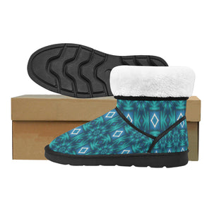 pattern 300 Custom High Top Unisex Snow Boots (Model 047)