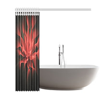 Load image into Gallery viewer, floral fract 2 red Shower Curtain 69"x70"