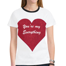 Load image into Gallery viewer, Youre my Everything New All Over Print T-shirt for Women (Model T45)